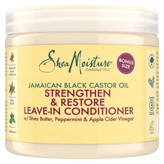 SHEA MOISTURE - Strengthen & Restore Leave-In Conditioner with Jamaican Black Castor Oil - 454g