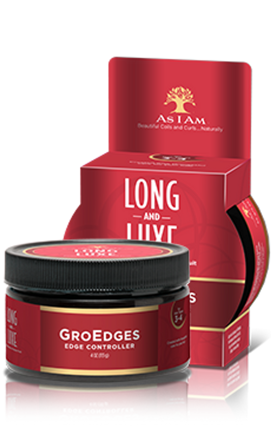 AS I AM - LONG AND LUXE - Gro Edges with Pomegranate n Passion Fruit - 4oZ