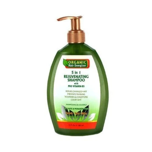 ORGANIC HAIR ENERGIZER - 5 in 1 REJUVENATING SHAMPOO with PROVITAMIN B5 - 13oZ