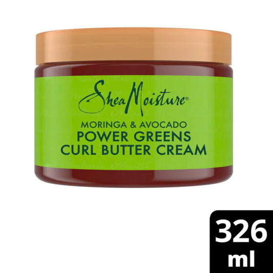 SHEA MOISTURE - POWER GREENS CURL BUTTER CREAM with MORINGA & AVOCADO - 326mL