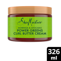 SHEA MOISTURE - POWER GREENS CURL BUTTER CREAM with MORINGA & AVOCADO - 326mL