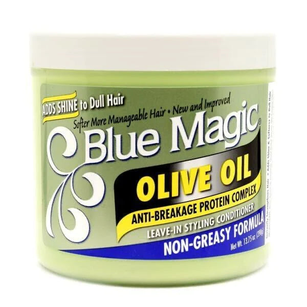 BLUE MAGIC - Olive Oil with Non-Greasy Formula - 13.75oZ
