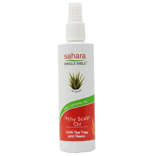 SAHARA SINGLE BIBLE - Itchy Scalp Oil with Tea Tree Oil & Neem - 250mL