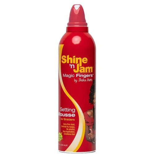 SHINE'n JAM - Setting Mousse Magic Fingers for Braiders - 12oZ