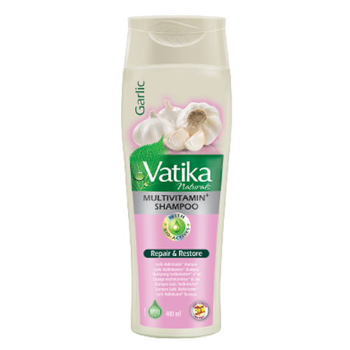 VATIKA NATURALS - Multivitamin Shampoo Garlic for Restore n Repair - 400mL