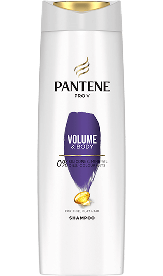 PANTENE - Volume n Body for Fine , Flat Hair , 0%Silicones , Mineral Oils , Colourants - 360mL