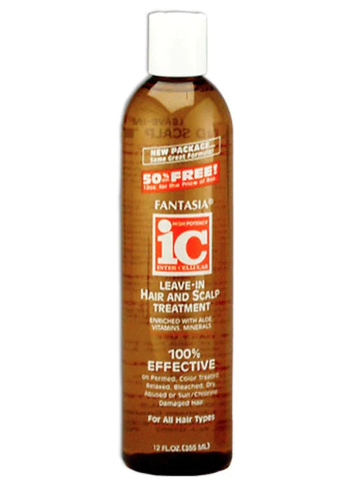 IC - Leave-In Hair n Scalp Treatment with Vitamins - Original Formula - 12oZ